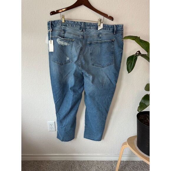 Good American Good Icon Crop With Festival Rips NWT - Picture 3 of 7